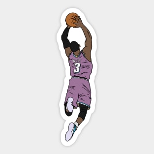 Dwyane Wade Pink Miami Vice Sticker